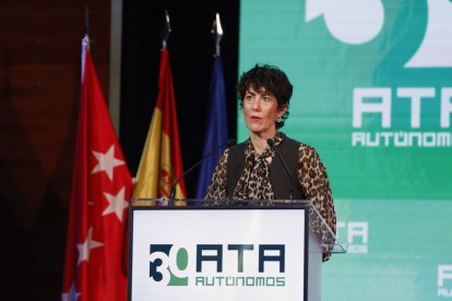 La ministra de Seguridad Social.