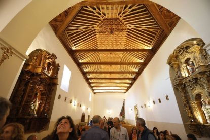 Imagen de archivo del artesonado de Valcabado del Páramo.