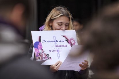 Una de las concentraciones con las que desde ayer se reivindican los derechos y la igualdad de las mujeres.
