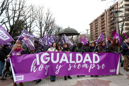 La manifestación en León por el Día Internacional de la Mujer, en fotos