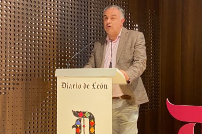José Luis Nieto, durante la clausura del II Congreso sobre la Economía del Sur de León