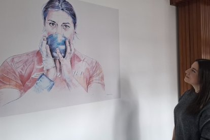 La atleta gallega Belén Toimil es la protagonista de la exposición
