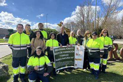 Alumnos y monitores de La Robla Natura VII.
