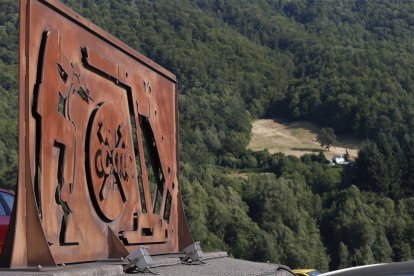 Entrada a la mina de Cerredo, en Asturias.