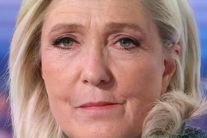 La líder de la extrema derecha francesa, Marine Le Pen. EFE/EPA/THOMAS SAMSON / POOL MAXPPP OUT