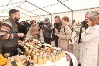 Público asistente a esta tercera edición de la feria de la miel de Filiel.