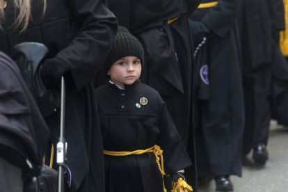 Procesión de Resurreción en La Bañeza el Domingo de Ramos.