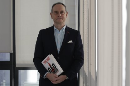 Pedro Baños durante la entrevista concedida a El Diario de León.