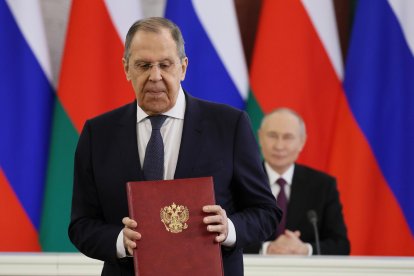 Imagen de Archivo del ministro de Exteriores de Rusia, Serguéi Lavrov.
                      EFE/EPA/SERGEI SAVOSTYANOV / SPUTNIK / KREMLIN POOL MANDATORY CREDIT