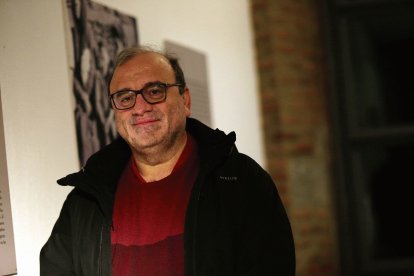 Antonio Turiel en enero de 2025 antes de ofrecer una conferencia en León.