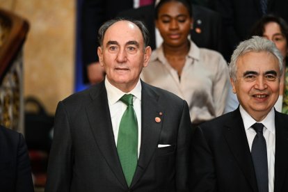 Ignacio Galan con el gerente de la Agencia Internacional de la Energía, Fatih Birol.