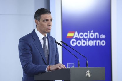 El presidente del Gobierno, Pedro Sánchez.