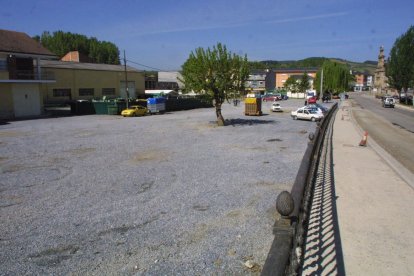 Zona del recinto ferial de Cacabelos.