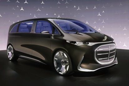 El Mercedes Vision V es un singular ejemplo de futurista monovolumen lujoso y elegante.