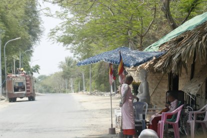 Fotografía de archivo, tomada el 27/04/2025, que muestra una calle en Sagaing, Birmania (Myanmar). EFE/EPA/NYEIN CHAN NAING