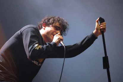 El cantante de la banda madrileña Carolina Durante, Diego Ibáñez.