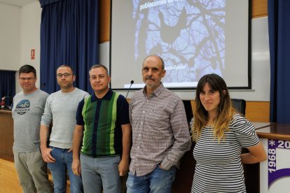 Un momento de la celebración de la jornada sobre el urogallo este jueves en la ULE.