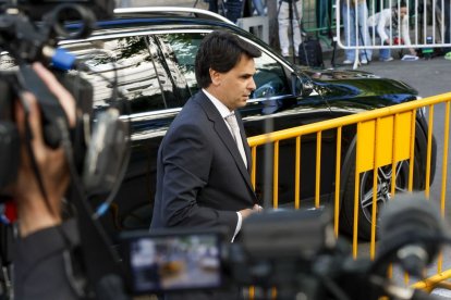 González Amador a su llegada al Supremo para prestar declaración como testigo.