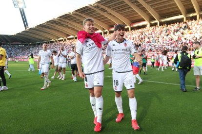 Rodri es el único leonés en la plantilla. A su lado Lanchi.