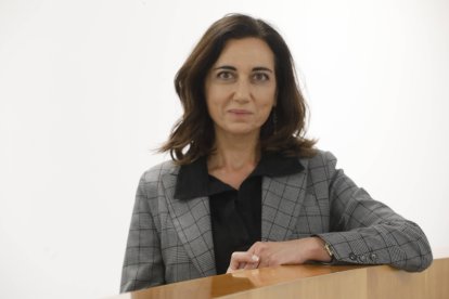 Alicia Gallego, durante la entrevista esta semana.