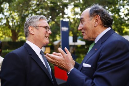 Ignacio Galán con el primer ministro británico.