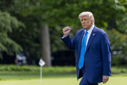 Donald J. Trump en la Casa Blanca.
