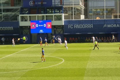 En el partido de Liga jugado en Andorra la Deportiva empató a un gol y mandó 4 balones al palo.