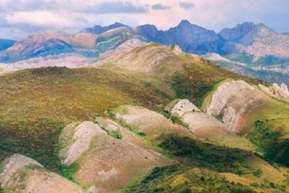 Imagen del manto téctónico ubicado en Valdoré.