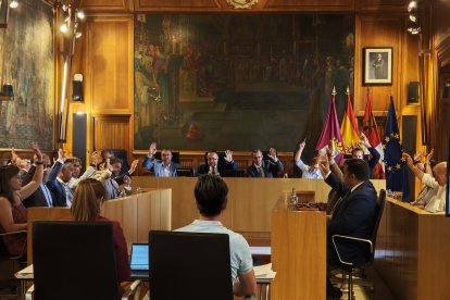 Pleno de la Diputación de León de hoy.