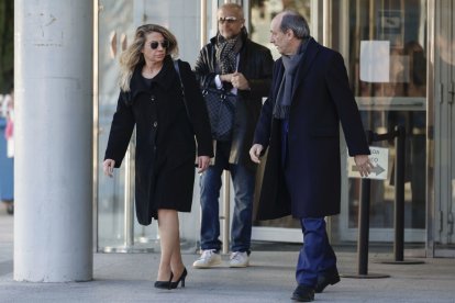 Cristina Álvarez a su salida de la Audiencia Provincial de Madrid.