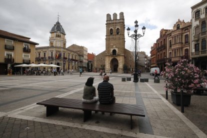 Plaza Mayor de La Bañeza, en una imagen de archivo.