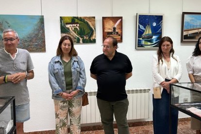 Un momento de la presentación de la exposición.