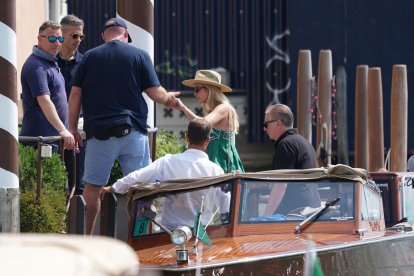 Ivanka Trump, hija del presidente de EE UU, llega a Venecia para asistir a la boda.