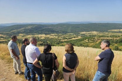 Visita a los terrenos en Quintana de Fuseros.