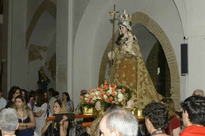 La imagen permaneció dentro del santuario.