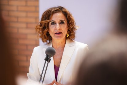 La vicepresidenta primera del Gobierno y ministra de Hacienda, María Jesús Montero.