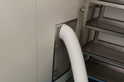 Uno de los ventiladores.