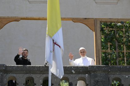 El papa con el presidente ucraniano.