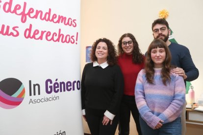 Equipo de la asociación In Género en León en una foto de archivo.