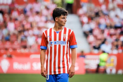 Dani Queipo disputó la pasada temporada 30 partidos con el Sporting, 28 de ellos de Liga