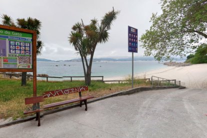 La playa de Tombo de Gato, en las proximidades del lugar donde se halló al leonés desaparecido.