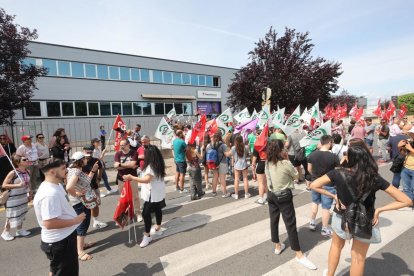 Imagen de las últimas protestas de Teleperformance en Ponferrada.