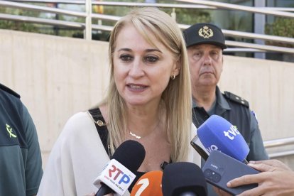 Captura de video de la delegada del Gobierno en la Región de Murcia, Mariola Guevara este domingo. EFE.