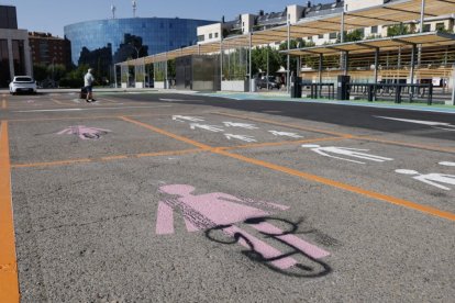Los pictogramas aparecieron con símbolos masculinos.