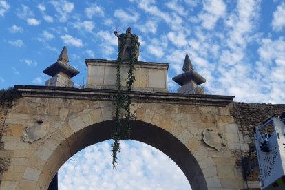 Fiestas en el barrio de Santa Marina en León.