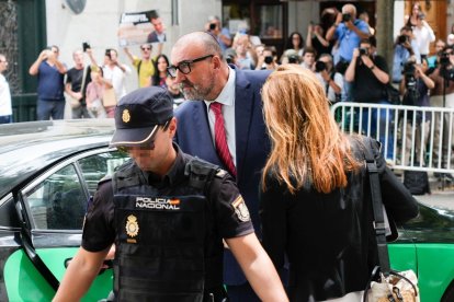 Koldo García a su salida del Tribunal Supremo.