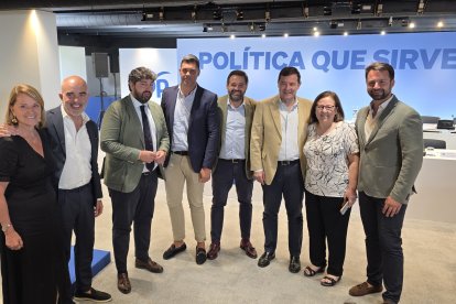 Mañuco en la Ejecutiva Nacional del PP de este lunes.