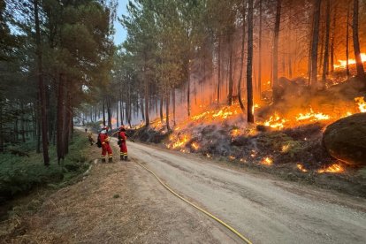 El papel de la UMe es clave tanto en la extinción del fuego como en la consolidación de los perímetros de los incendios.