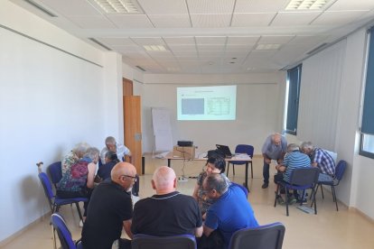 Un momento de las sesiones de la Casa de Cultura.