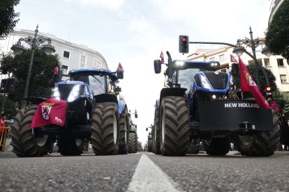 Una de las últimas protestas en León contra la situación del sector.